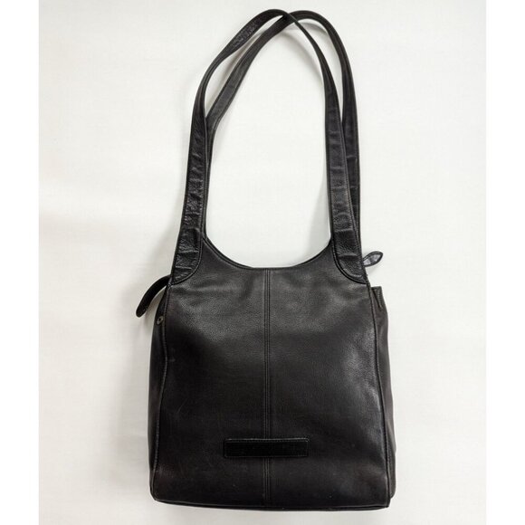 Fossil Vintage Black Pebbled Leather Shoulder Bag - Picture 2 of 7